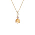 The Portal Pendant with Citrine in Yellow Gold